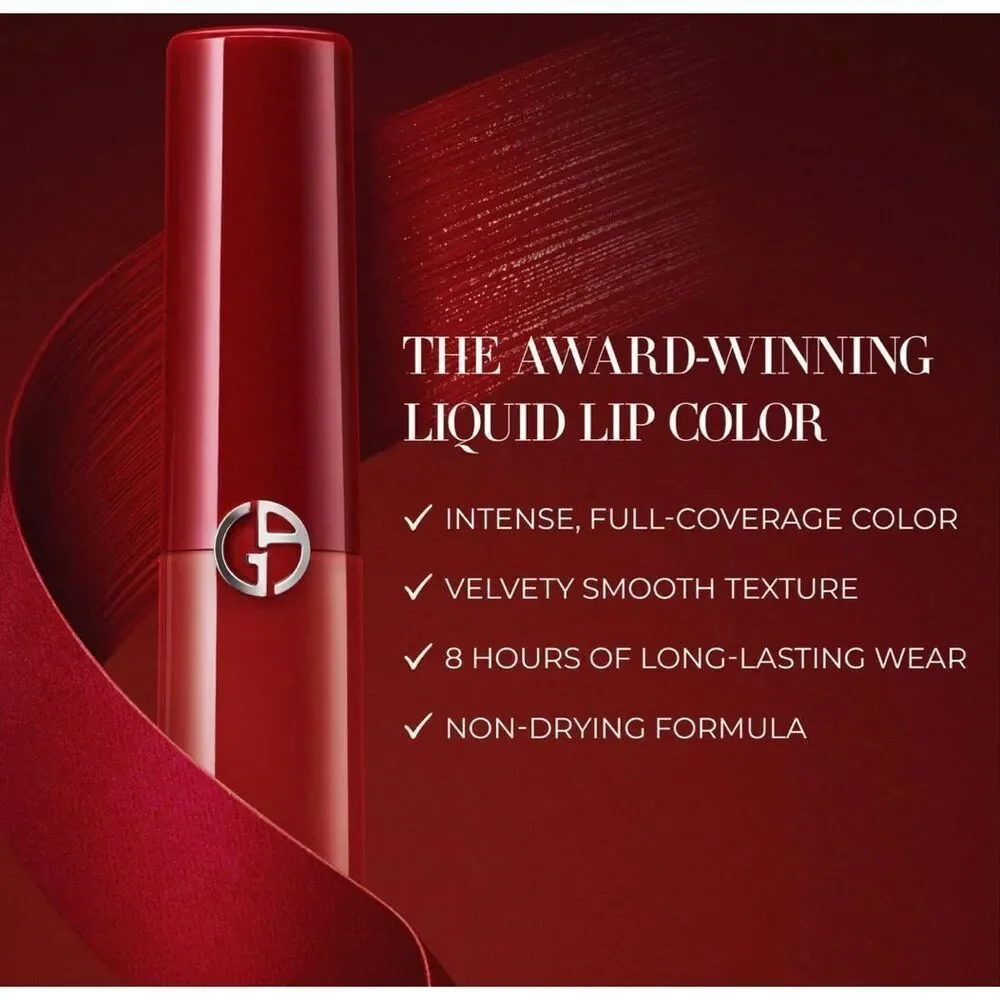 GIORGIO ARMANI- NIB Lip Maestro/Intense Velvet Color Liquid Lipstick/#405-Sultan